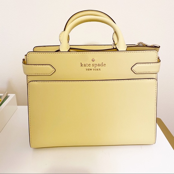 Kate Spade Yellow Satchel Staci Handbag